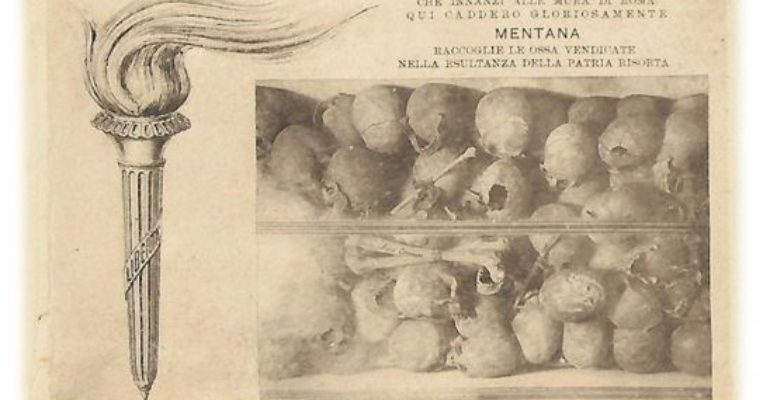 L’Ossario di Mentana: nel 1882 un custode infedele vendeva le ossa dei garibaldini