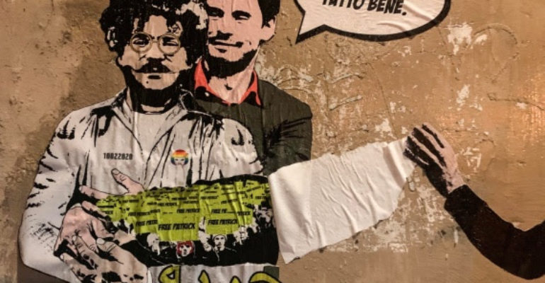 Regeni-Zaki: ecco la nuova opera della street artist LAIKA