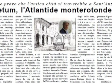 Sitopreferito Story. Eretum, l’Atlantide monterotondese