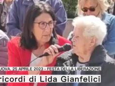 Fonte Nuova. 25 Aprile 2023 alla Torre: i ricordi di Lida Gianfelici, 99 anni a Giugno