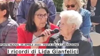 Fonte Nuova. 25 Aprile 2023 alla Torre: i ricordi di Lida Gianfelici, 99 anni a Giugno