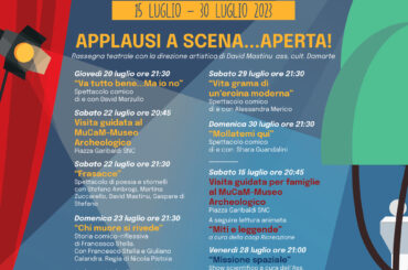 Si apre la terza edizione di “Applausi a scena aperta”, rassegna teatrale dell’estate mentanese