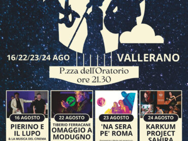 Piccole Serenate Notturne: la XXIII edizione dal 16 al 24 agosto a Vallerano (VT)