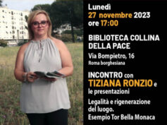 Incontro sulla legalità e la cultura nelle periferie di Roma – Biblioteca Collina della Pace