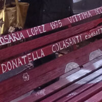 Garbatella nasce la panchina Rossa indipendente dedicata a Rosaria e Donatella
