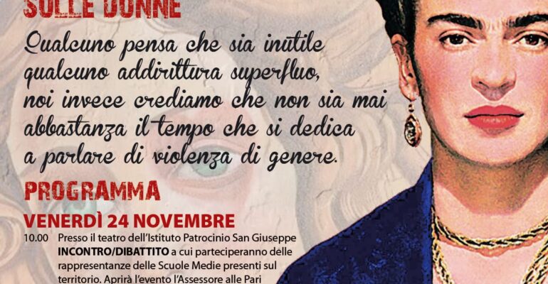 A Fonte Nuova La giornata internazionale per l’eliminazione della violenza contro le donne, il 24 e 25 novembre